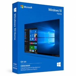 Windows 10 Home 64-Bit License Key – Digital Download for 1 PC